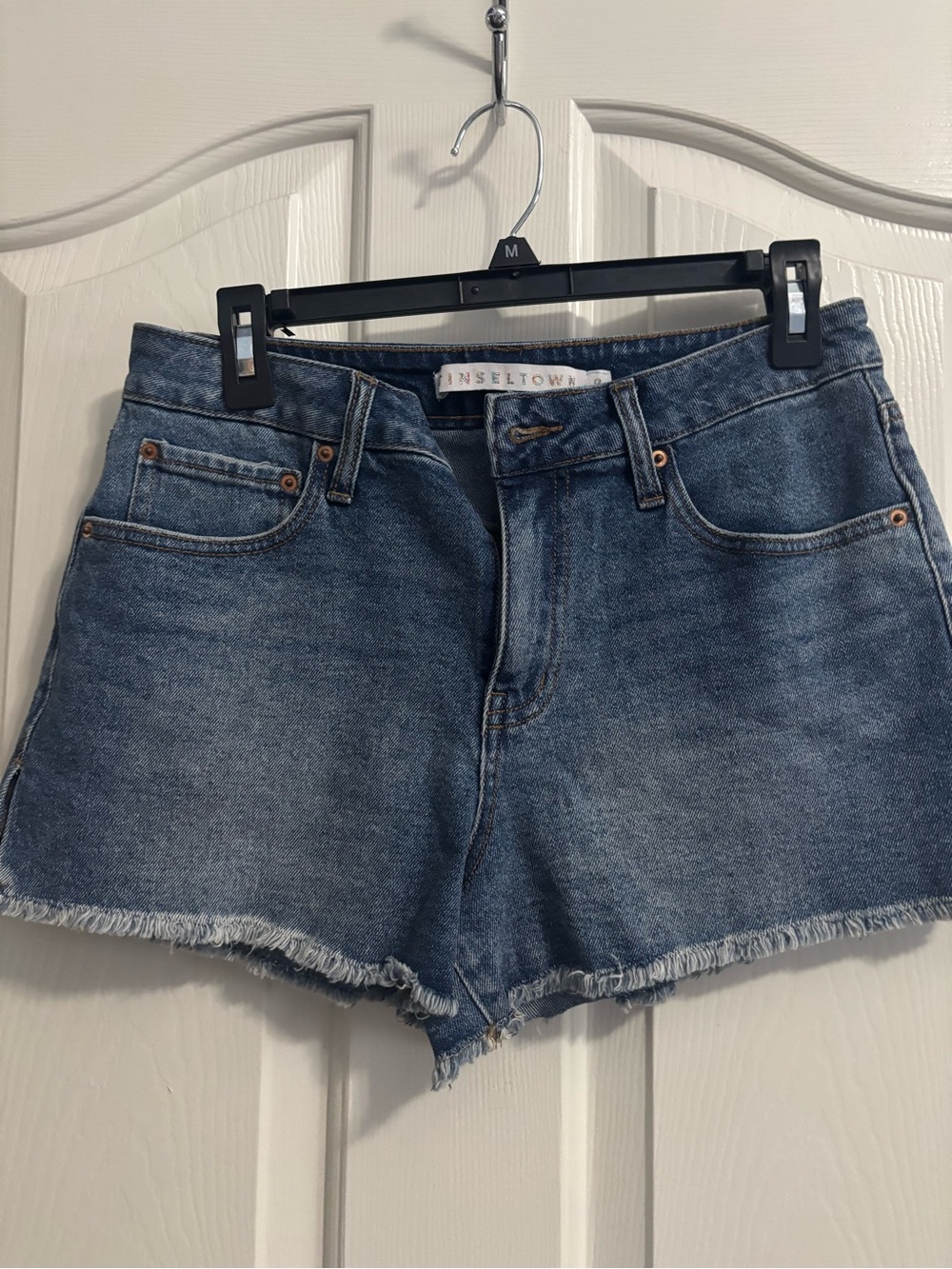 Tinseltown Medium Wash Denim Cutoff Shorts